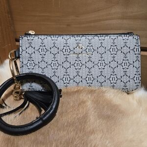 Nanette Lepore Monogram & Ring Wristlet